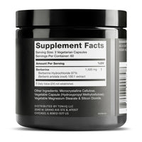 Thumbnail for Toniiq Ultra High Strength Berberine HCl from The Himalayas - 100:1 Concentrated Extract - Lab-Tested 97% Berberine HCl - 180 Vegetarian Capsules, 1500 mg per Serving