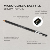 Thumbnail for Wunderbrow Micro-Classic Brow Pencil, 2.5mm tip for precision filling, Sharpener Included, Vegan and Cruelty Free (Blonde)