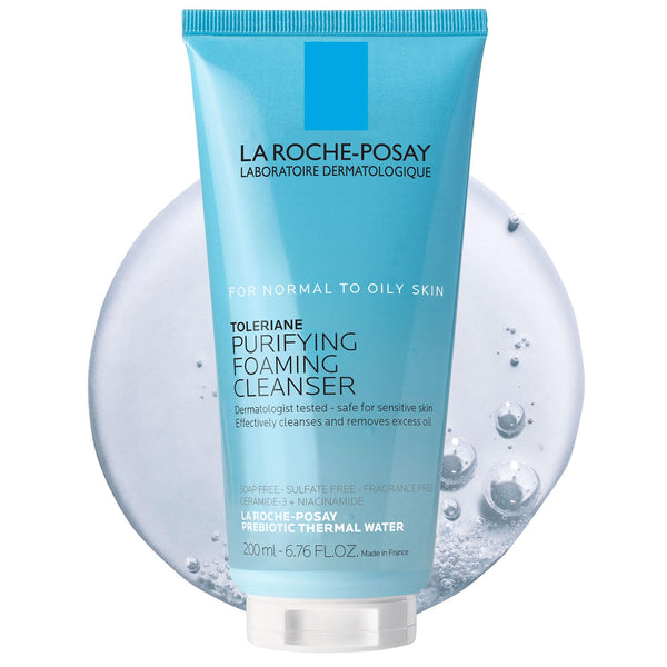 La Roche-Posay Toleriane Purifying Foaming Facial Cleanser, Face Wash for Oily and Normal Skin with Niacinamide, Wonâ€™t Dry Out Skin, Soap And Fragrance Free