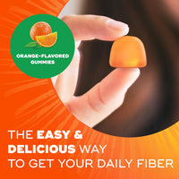 Thumbnail for Metamucil Fiber Gummies for Adults, No Sugar Added Orange Flavor, 5g Plant Based Prebiotic Fiber Supplement Blend, 72 Count