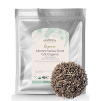 Thumbnail for Starwest Botanicals Organic Marshmallow Root - Dried Herb for Tea, Loose Leaf Root Herb, Cut & Sifted, Certified Kosher, Non-GMO - Bulk 1 lb Bag