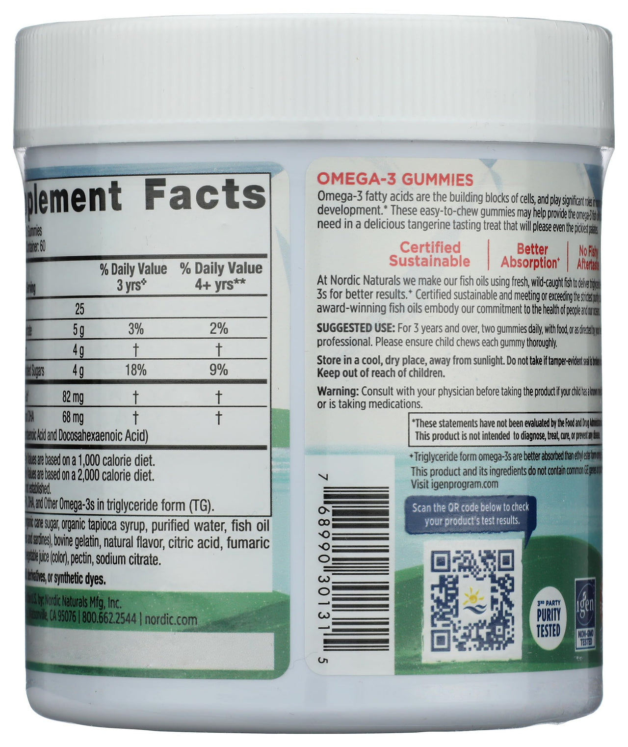 Nordic Naturals Nordic Omega 3 Gummies, 120 CT