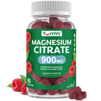 Thumbnail for YUM-V'S Magnesium Citrate Gummies â€“ 900mg Highly Absorbable Magnesium Gummies for Women & Men to Support Nerve, Muscle & Enzyme Function â€“ Gluten-Free, Kosher & Raspberry Flavor (90 Count)