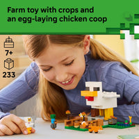 Thumbnail for LEGO Minecraft Chicken Farm Building Toy for Kids - Video Game Playset & Figures for Boys & Girls, Ages 7+ - Gift for Birthdays - 21585