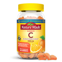 Thumbnail for Nature Made Maximum Strength Dosage Vitamin C 1000mg per Serving, Immune Support Vitamin C Gummies for Adults, 80 Gummies, 20 Day Supply