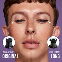 Thumbnail for Kaja Winged Eyeliner Set - Wink Stamp Original | with Avocado Extract, Double-ended Wing, Smudge-Proof, Waterproof, Eye Irritation Tested, Long Lasting Pencil, Colorstay, Matte Finish, Cat Eye Look