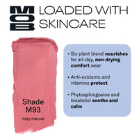 Thumbnail for MOB Beauty Soft Matte Lipstick M93 – Rosy Mauve | Weightless, One-Swipe Color Infused with Skincare | Vegan, Silicone-Free, Cruelty-Free Formula in a Biodegradable Capsule