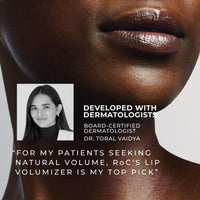 Thumbnail for RoC Derm Correxion Lip Volumizer - Lip Plumper Peptide Treatment with Hyaluronic Acid & Vitamin E + Line Smoothing Eye Cream Packette