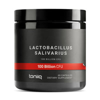 Thumbnail for Toniiq 100 Billion CFU Lactobacillus Salivarius Probiotic - Highest Verified CFU Count - Third-Party Lab Tested for Potency - 60 Vegetarian Capsules - 30 Servings - TQ Verified