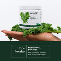 Thumbnail for Eclectic Herb - Organic Kale Powder Supplement | Nutritional Support, Daily Fiber, Vitamins + Minerals | Superfood Powder + Daily Greens Drink Mix | USDA Organic, Non-GMO, Vegan (3.2 oz | 90 g)