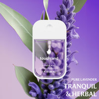 Thumbnail for Touchland Power Mist Hydrating Hand Sanitizer Spray, BLOSSOM 5 Set (Lavender, Vanilla, Rainwater, Peach, Applelicious), 1 FL. OZ. Travel Size (Set of 5)