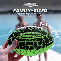 Thumbnail for Wave Runner Grip It, Size 9.25in - Water Football, Beach Toys, Kids Outdoor Games for Summer | Pool Toys Football - Special Grip Pattern, Double Laced, Lightweight, All Weather Fun Water Toy