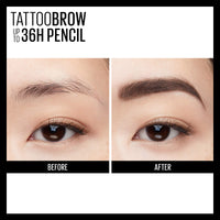 Thumbnail for Maybelline TattooStudio Waterproof Eyebrow Pencil, Sharpenable, Longwear, Long Lasting, Pigmented Eyebrow Pencil for Defined Brows, Soft Brown, 1 Count