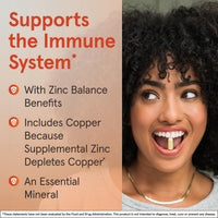 Thumbnail for Jarrow Formulas Zinc Balance 15 mg - 100 Servings (Veggie Caps) - Zinc with Copper - Essential Minerals for Immune System Support - Immune Support Supplement - Gluten Free Copper Supplement, Vegan