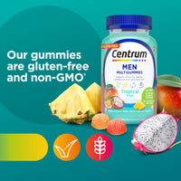 Thumbnail for Centrum Men's Multivitamin Gummies, Immune, Energy, Healthy Appearance Support, 100 Count, 50 Day Supply