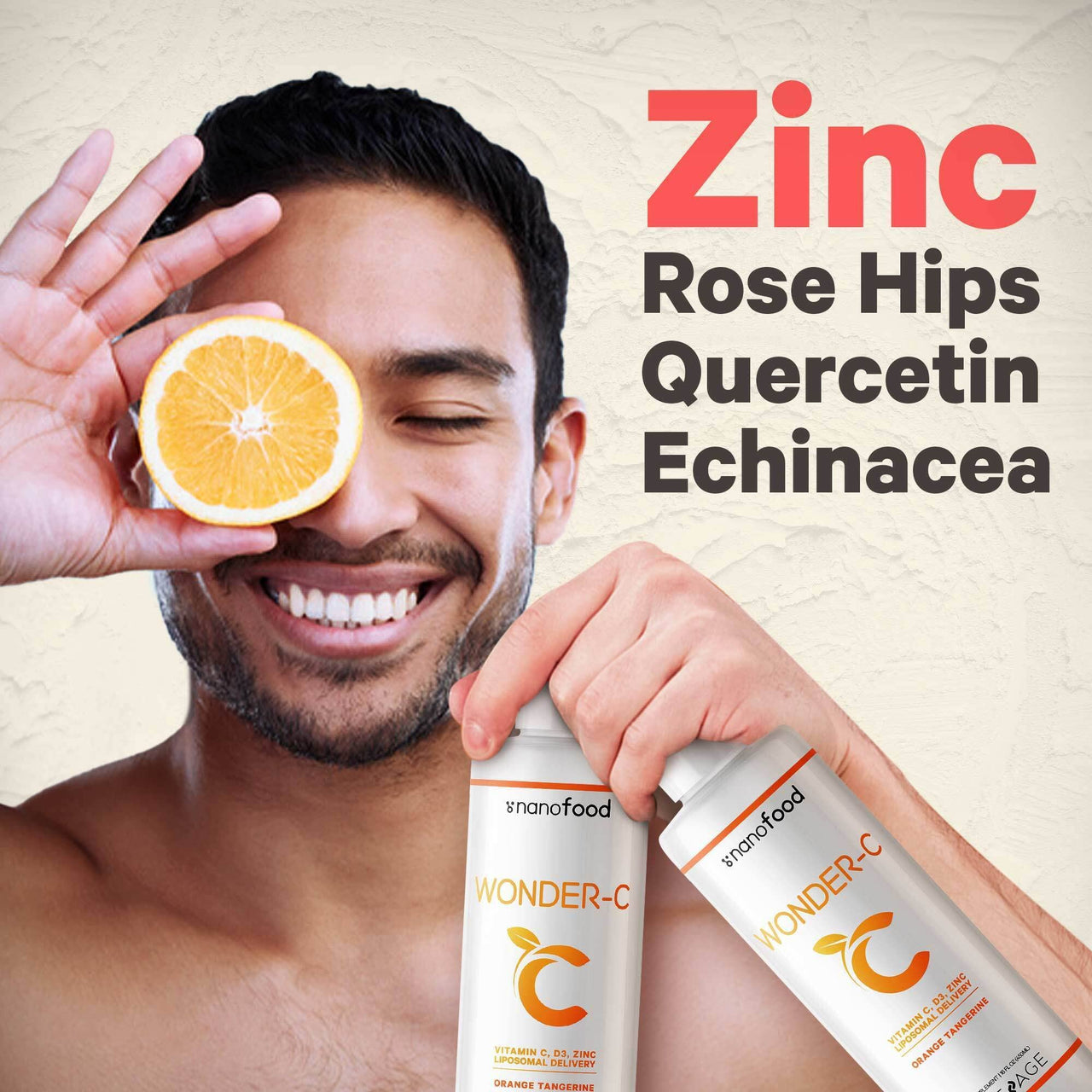 Codeage Liquid Vitamin C 1000mg, Vitamins D3, E & Zinc, Rose Hips, Quercetin, Echinacea, Vegan Liposomal Vitamin C Supplement, Non-GMO - 2 Pack