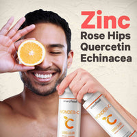 Thumbnail for Codeage Liquid Vitamin C 1000mg, Vitamins D3, E & Zinc, Rose Hips, Quercetin, Echinacea, Vegan Liposomal Vitamin C Supplement, Non-GMO - 2 Pack