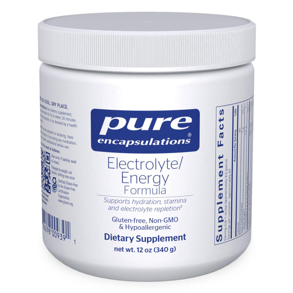 Pure Encapsulations - Electrolyte / Energy Formula - Hypoallergenic Supplement to Support Physical and Mental Stamina* - 340 Grams