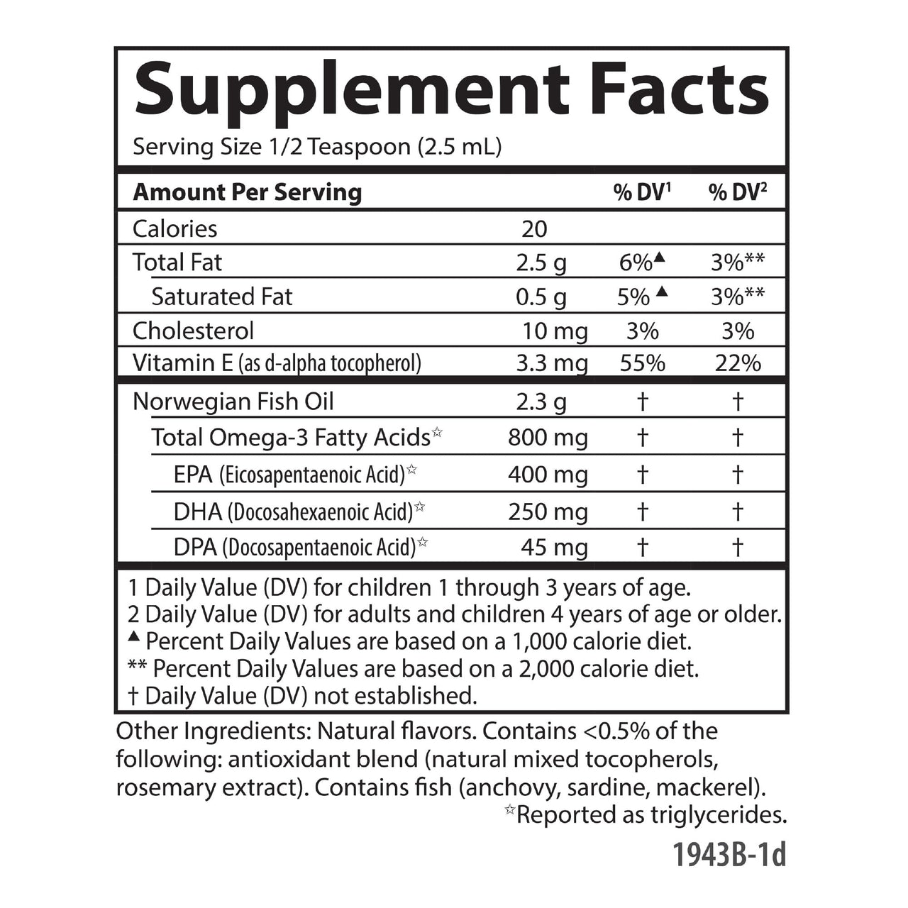 Carlson Kid's The Very Finest Fish Oil, 800 mg Omega-3s, Just Peachie Flavor, 200 mL – Liquid Norwegian Fish Oil, Wild-Caught & Sustainably Sourced