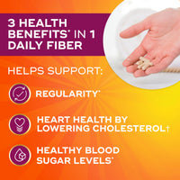 Thumbnail for Metamucil, Psyllium Husk Capsules, 300 Capsules, 3-in-1 Fiber Supplement, Daily Psyllium Husk Fiber Capsules Help Support Digestive Health by Promoting Regularity*, Help Supplement Daily Fiber Intake