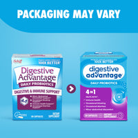 Thumbnail for Daily Probiotic Capsule - Digestive Advantage 30 Capsules, Survives 100x Better, Lessens Bloating, Calcium, Promotes Digestive Health and Gut Flora, multi