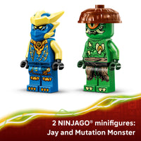 Thumbnail for LEGO NINJAGO Jay's Dragon Mech Fight Building Toy - Pretend Play Set for Boys & Girls, Ages 4+ - Includes 2 Minifigures - Gifts for Birthdays - 71853