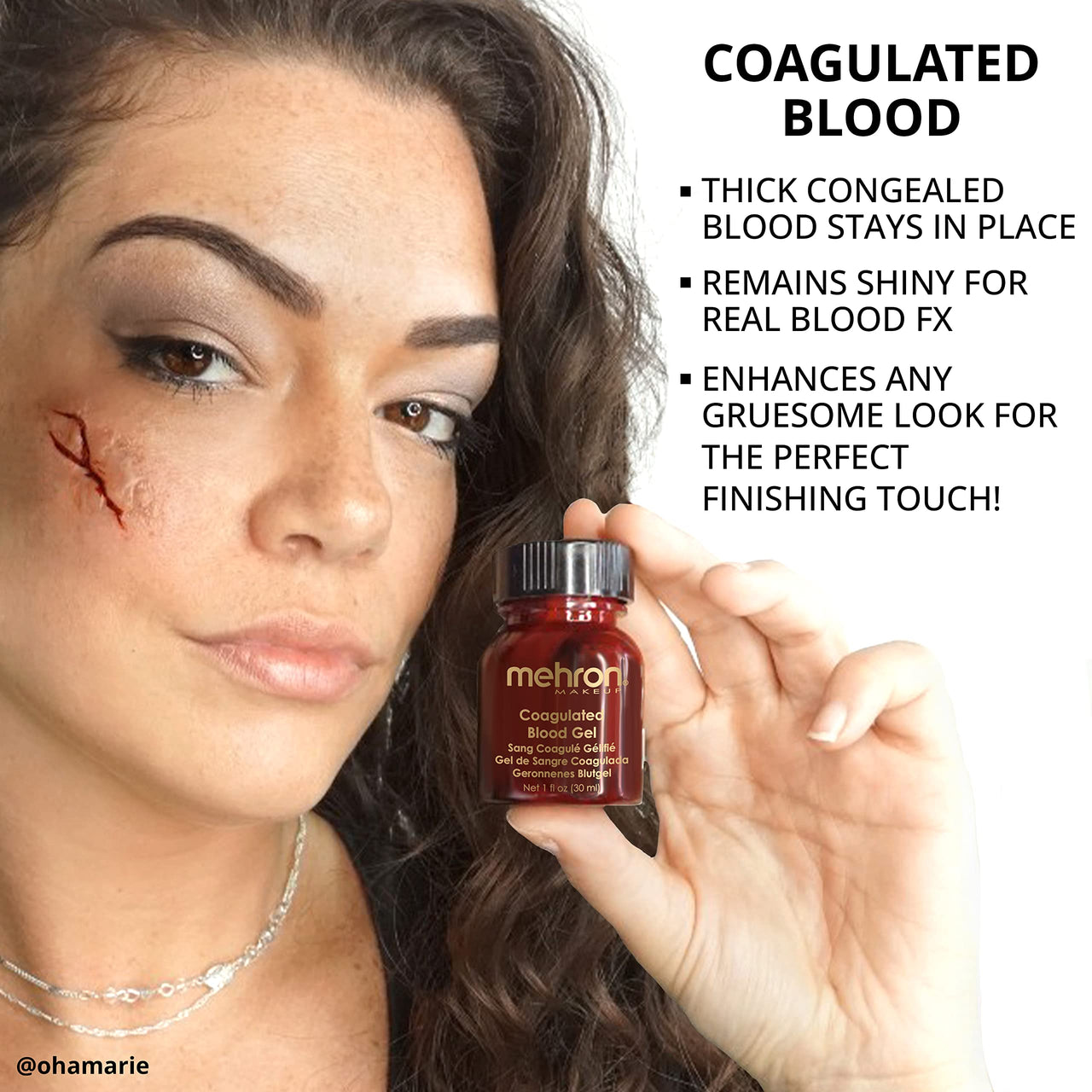 Mehron Makeup Coagulated Blood | Fake Blood | SFX Makeup for Halloween | 0.25 oz (7.4 g)