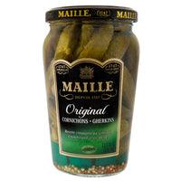 Thumbnail for Maille Pickles Cornichons Original Pack of 12 The perfect cornichon for garnishing a gourmet sandwich or snacking Product of France 13.5 oz