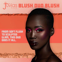 Thumbnail for Juvia's Place Blushed Duo Blush Volume6 - Radiant Shimmer Makeup Two Tone Pigmented Buildable Pressed Mineral Powder - Rosy Natural Cheeks Face Glow Highlight Matte Fresh Finish for All Skin Color
