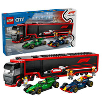 Thumbnail for LEGO City F1 Truck with RB20 & AMR24 F1 Car Toys - Model Car Building Toy Set for Kids, Boys and Girls, Ages 8+ - Formula 1 Collectible for Fans - Gift Idea for Birthdays - 60445
