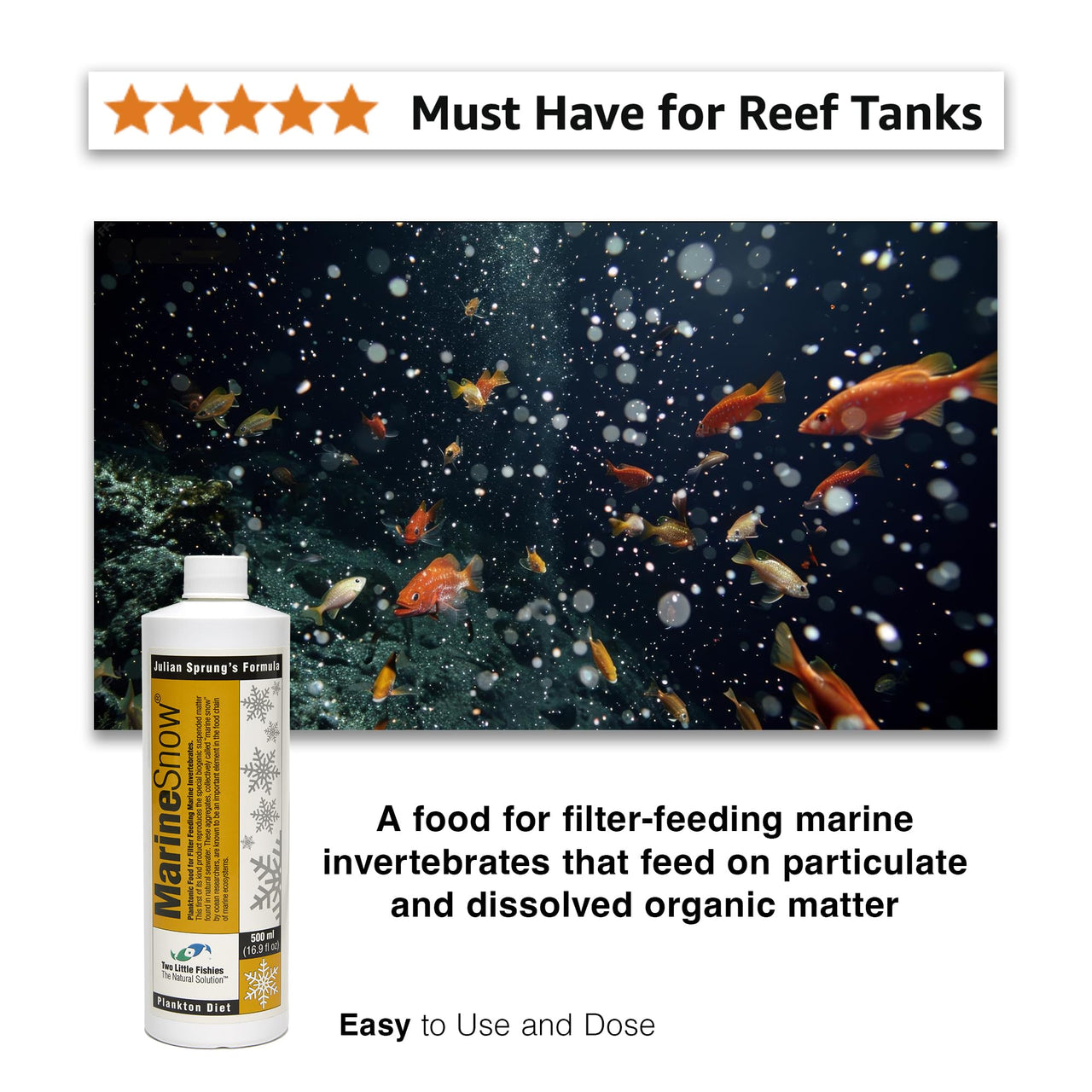 Two Little Fishies Atlmspd4 Marine Snow, 16.9 oz