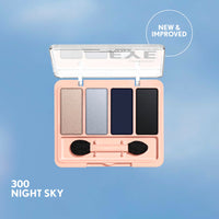 Thumbnail for COVERGIRL Eye Enhancer, Night Sky, Eyeshadow Quad, Easy to Wear, Clean & Vegan, Talc-Free, Matte & Shimmer Finishes, Smudge-Proof, 0.19oz