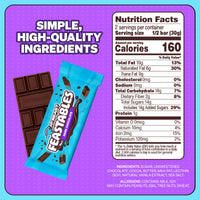 Thumbnail for MrBeast Feastables Original Dark Chocolate Bar, King Size, 10 Count, Rich Dark Chocolate Candy, Fairtrade Cocoa, 2.1oz Each