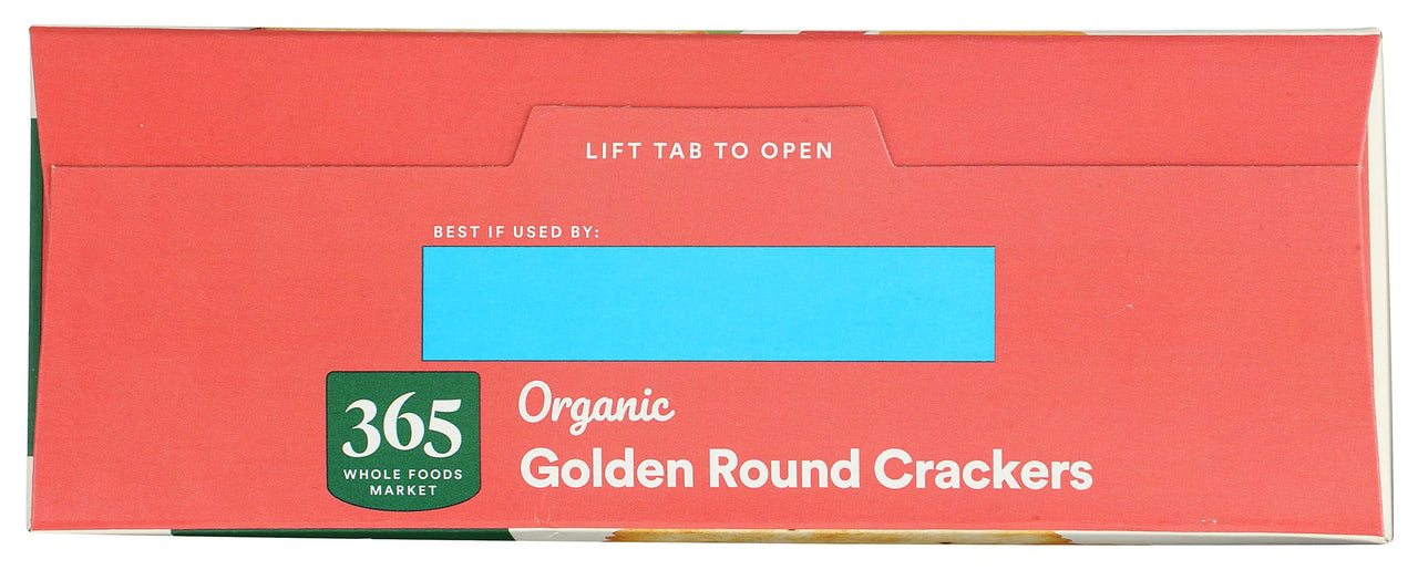 365 by Whole Foods Market, Organic Golden Round Crackers, 12 Ounce
