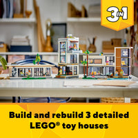 Thumbnail for LEGO Creator 3 in 1 Modern Toy House - Kids Toy Building Set with 3 Building Options for Boys & Girls, Ages 9+ - with 2 Minifigures for Pretend Play - Gift Idea for Birthday - 31153
