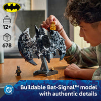 Thumbnail for LEGO DC Batman: Batman Logo Building Toy - Super Hero Bedroom Decor for Kids, Boys & Girls, Ages 12+ - with Classic & Golden Batman Minifigures - Gift Idea for Birthdays & Fans - 76330