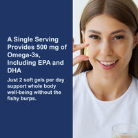 Thumbnail for Carlson - Salmon Oil, 500 mg Omega-3s, Norwegian, Heart, Brain & Joint Health, 300 Softgels
