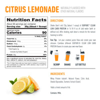 Thumbnail for Isopure Clear Whey Isolate Protein Powder Infusions, Lactose Free, Gluten Free, Naturally Flavored, Citrus Lemonade, 20g Protein Per Serving, 1.9 Lb, 36 Servings