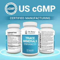 Thumbnail for Dr. Berg Trace Minerals Enhanced Complex - Complete with 70+ Minerals Including 10 mg of Zinc - Dietary Supplement - 60 Capsules