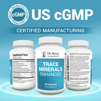 Thumbnail for Dr. Berg Trace Minerals Enhanced Complex - Complete with 70+ Minerals Including 10 mg of Zinc - Dietary Supplement - 60 Capsules