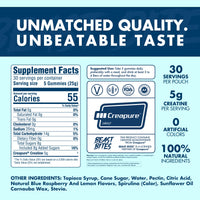 Thumbnail for BEAST BITES - Creatine Infused Gummies - 5g Creapure Creatine Monohydrate Per Serving - NSF Certified for Sport - 30 Servings (Blue Raspberry)