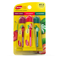 Thumbnail for Carmex Daily Care Moisturizing Lip Balm Pack, Lip Balm With Sunscreen in Fresh Cherry, Strawberry and Wintergreen -0.35 Ounce (Pack of 3)