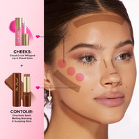 Thumbnail for Too Faced Chocolate Soleil Melting Bronzing & Sculpting Stick | Multi-Use, Contour + Cream Bronzer Stick | Lightweight, Satin-Finish with Buildable Coverage, 0.28 Ounce, Milk Chocolate