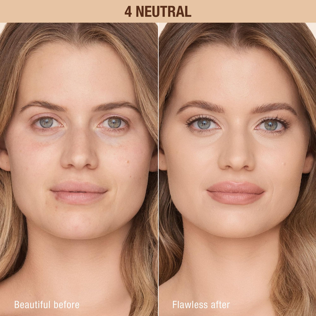 Charlotte Tilbury Airbrush Flawless Matte Foundation - Full Coverage Liquid Makeup with a Natural-Matte Finish - Smoothes & Blurs Pores - Waterproof & Transfer Resistant - 4 Neutral