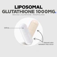 Thumbnail for Codeage Liposomal Glutathione 1000 mg Supplement, High-Potency Reduced L-Glutathione - Liposomal Delivery - Phospholipids - Non-GMO, Gluten-Free - 60 Capsules