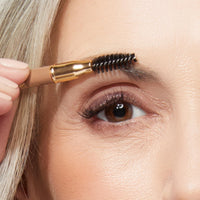 Thumbnail for LAURA GELLER NEW YORK Bravo Brows Soft Pencil + Brush, Medium Brown