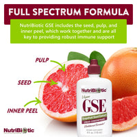 Thumbnail for NutriBiotic – GSE, 4 Oz Liquid | The Original Grapefruit Seed Extract Premium Concentrate with Bioflavonoids | Vegan, Gluten Free, Non-GMO