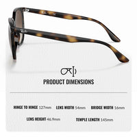 Thumbnail for Ray-Ban RB4378 Square Shape Sunglasses With Eyewear Kit Bundle - High Bridge Fit - Ideal Formal and Casual Wear Square Sunglasses