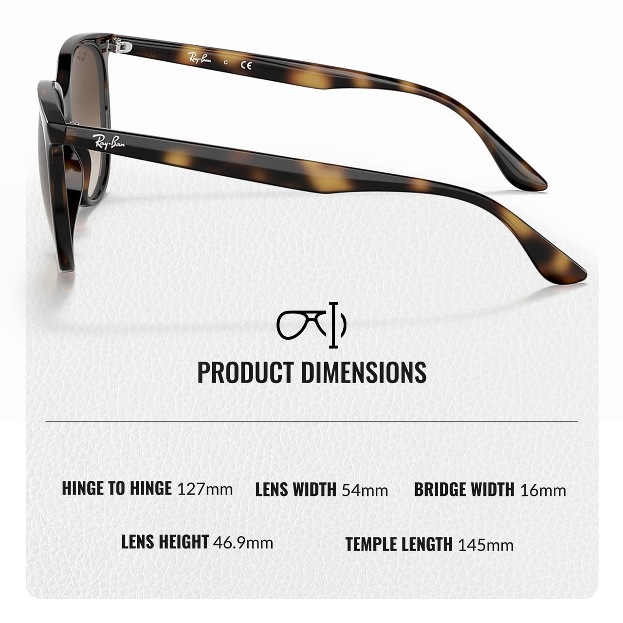 Ray-Ban RB4378 Square Shaped Non-Polarized Sunglasses for Women – Includes Official RAYBAN Eyewear Kit – Ideal Formal & Casual Wear Sunglasses – Gradient Brown Lens