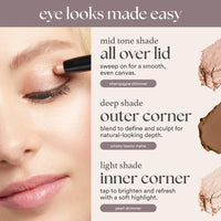 Thumbnail for Julep Eyeshadow 101 Cream-to-Powder Waterproof Shadow Stick – Taupe Shimmer – Long-Lasting, Crease-Proof, Soft Grey Shimmer Eyeshadow with Built-in Smudger